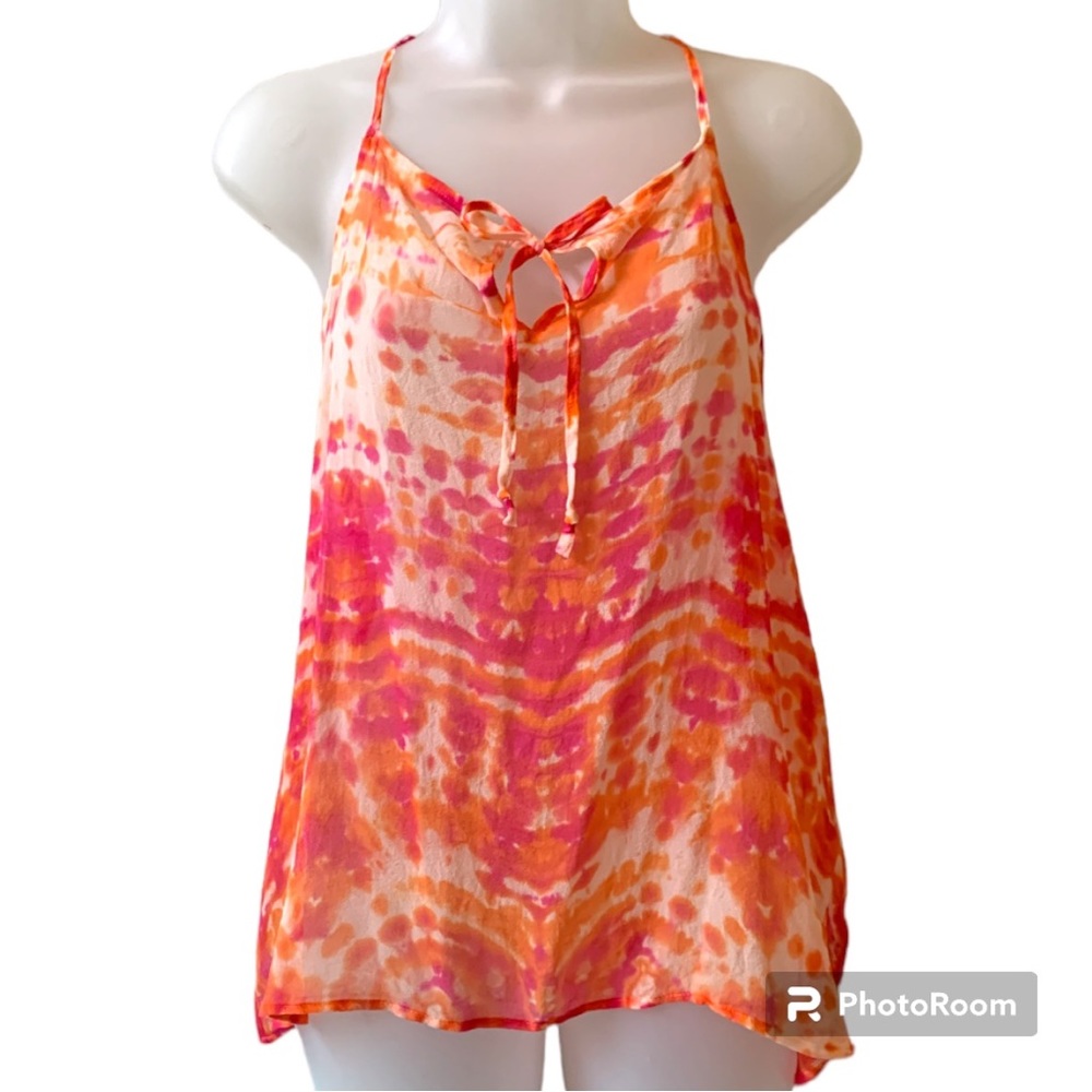 🆕 Red Haute Flowy Silk Cami SZ M